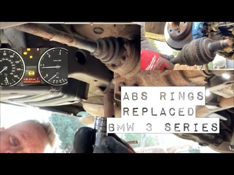 BMW 318D ABS Ring Replacement, Both Sides. How To Diy, E91. Same as 320 118 120 etc. DTC.