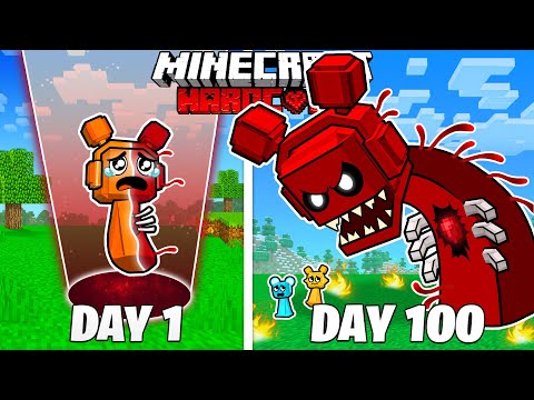 I Survived 100 Days as a BLOOD SPRUNKI in HARDCORE Minecraft
