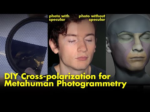 DIY Cross-polarization for Metahuman Photogrammetry