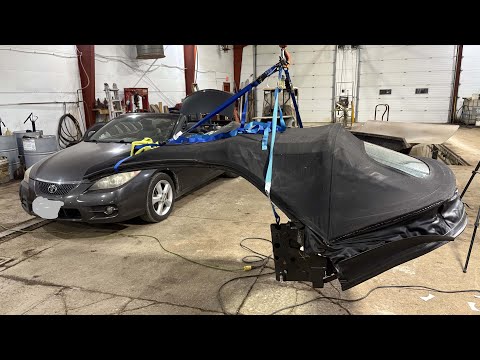 2003-2008 Toyota Solara Convertible Top Removal & Water Leak Fix