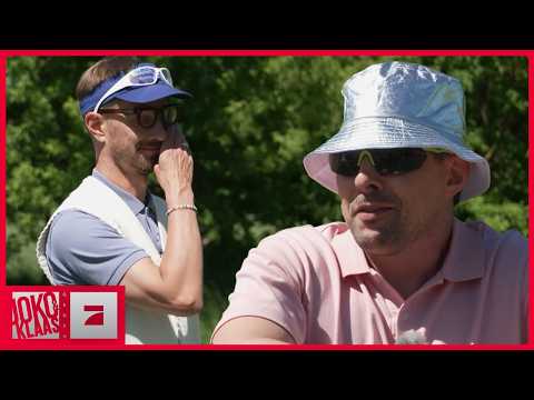 "I'm afraid I'll knock your hands off!" | Joko & Klaas playing golf for the first time | JKvsP7