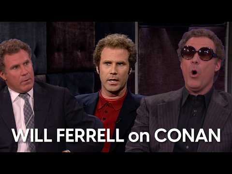 Will Ferrell on CONAN - A Compilation
