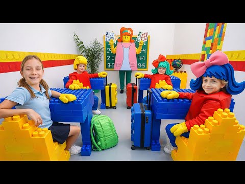 LEGO SCHOOL में एवा की मज़ेदार चुनौती! 🧱😱