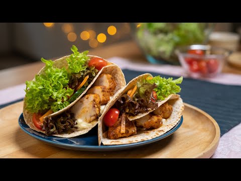 Grilled Chicken Wrap | Ayam Grill Paling Sedap, Lembut dan Juicy