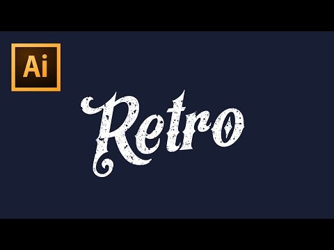 How To Apply Textures To Text - Illustrator CS6 Tutorial