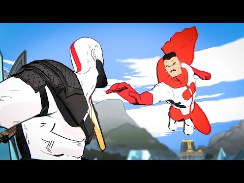 Kratos vs Omni Man | Animated Battle! (God of War vs Invincible)