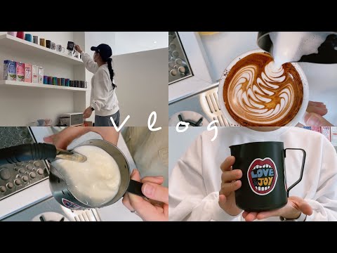 BARISTAJOY ☕️ Latte Art with my very first milk pitcher