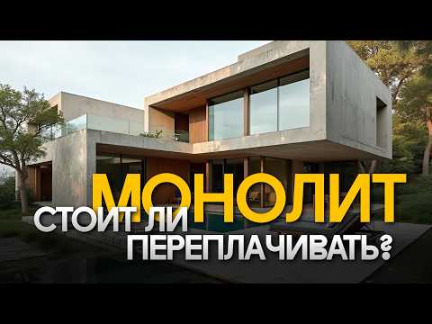 Монолитный дом — оно того стоит? Плюсы и минусы дома из монолитного железобетона!
