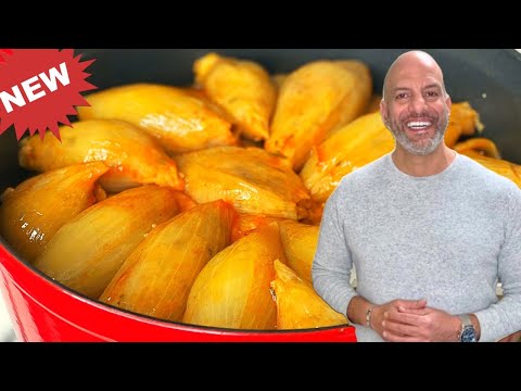 Stuffed Onions | Syrian Recipe 😋 Vegetarian Recipe 👌 بصل محشي