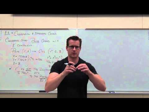 Calculus 3 Lecture 11.7:  Using Cylindrical and Spherical Coordinates