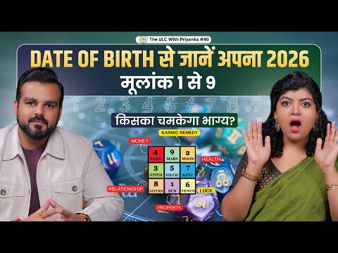 2026 भविष्यवाणी 1 से 31 DOB | Numerology Prediction | Money, Career, Karmic Remedies, SUN Effect