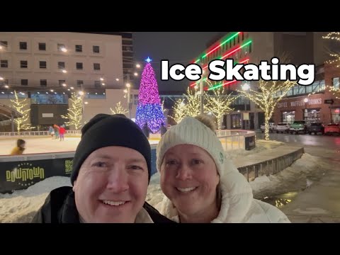 Ice Skating After MANY Years ⛸️ | Broadway Square Fargo + Dinner at Pounds