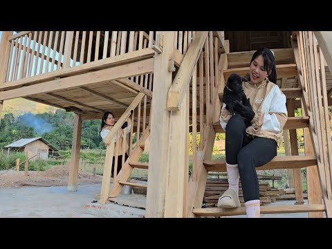 Full Video: Single Girl 96 Days to Build a Wooden House, Natural Stone Garden Farm 2025