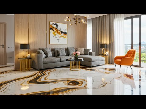 Latest Floor Tiles Design Ideas for Living Room 2025 | Flooring Ideas for Modern Homes