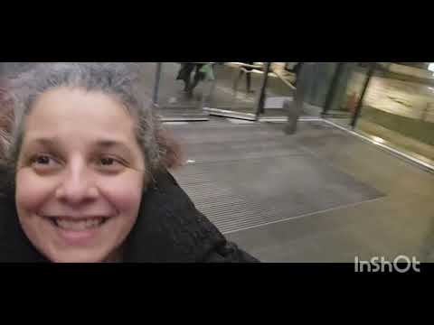 Night time walk in Vancouver Downtown 