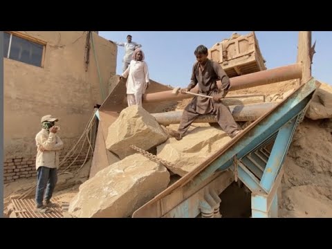 "Huge Rocks Crushing Process. Super Satisfying Stone Crushing Process by Jaw Crusher #rockcrusher"