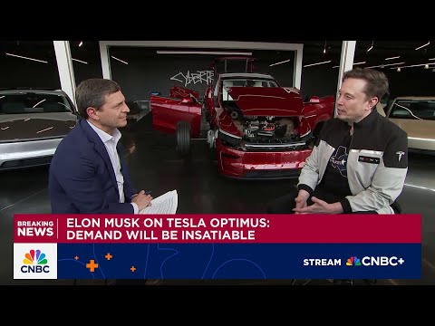 Tesla CEO Elon Musk says demand for Optimus robots 'will be insatiable'