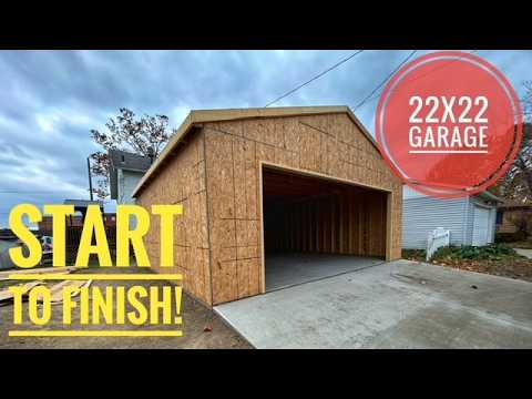 THEY SAID IT COULDN'T BE DONE! Garage Build / MY DIY