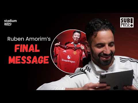 Ruben Amorim's Final Message to a Malaysian Manchester United Fan ❤️
