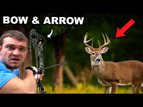 I Hunted Whitetail Deer with a Bow and Arrow!