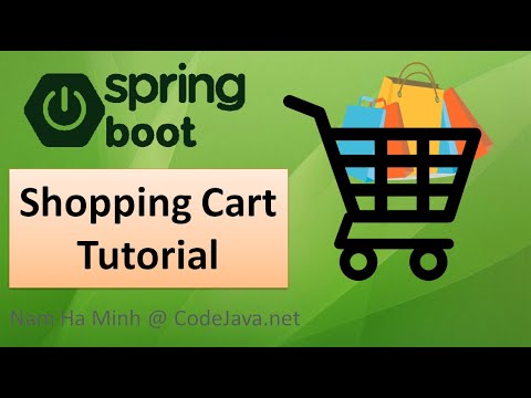 Spring Boot Shopping Cart Tutorial with MySQL Database, Thymeleaf, Bootstrap and jQuery