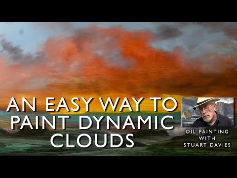 Oil Painting With Stuart Davies, How To Paint A Landscape With Dynamic Clouds