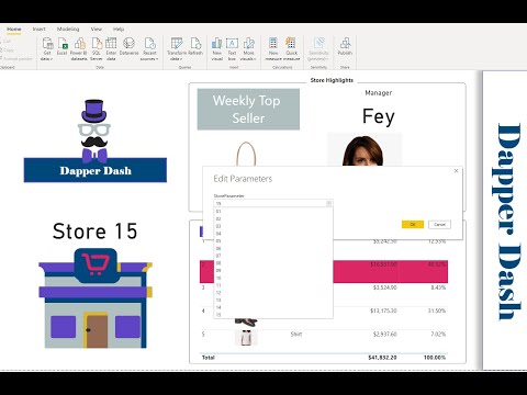 Power Bi : Dynamically Change Data Sources using a Parameter