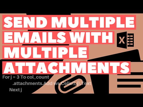 Excel VBA Macro: Send Multiple Emails (with Multiple Attachments)