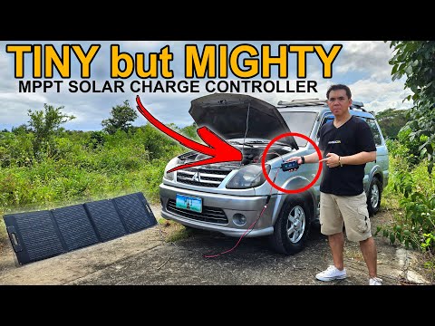Review of Tiny but Mighty Portable MPPT Solar Charge Controller SunRock Pro 20A Bateria Power