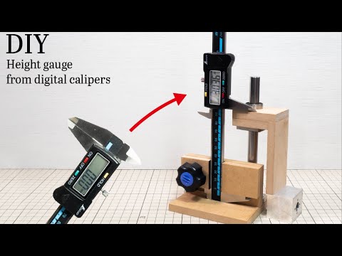 Height gauge from digital calipers Making