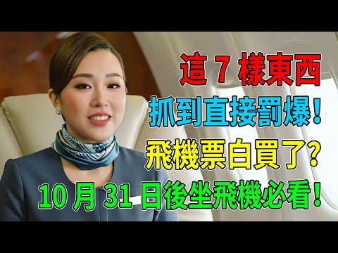 【緊急警告】11月起：安檢「七大絞肉機」啟動！你包裡這7樣東西，抓到直接罰爆！飛機票白買了？10月31日後坐飛機必看！#機場安檢新規#安檢罰款#2025年安檢變化#航空安全新條例#坐飛機注意事項