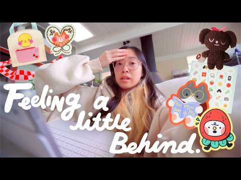 Busy Days Before Reopening My Shop 🍰 designing sticker sheets, big wholesale orders, productive vlog