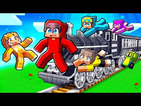 7 Friends Stuck on a Train (Minecraft)