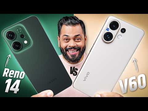 OPPO Reno14 Vs vivo V60 Full Comparison ⚡ Best Phone Under ₹40,000 Is..