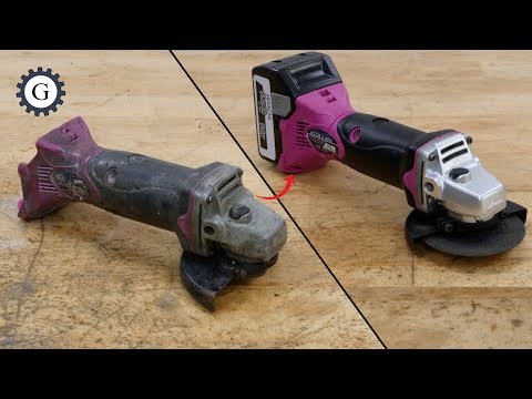 Old Model Cordless Angle Grinder Restoration | Hitachi G 18DSL