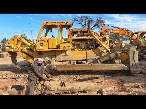 Caterpillar Dozer D8k spring broken in 2 pieces repair | Beautiful work |