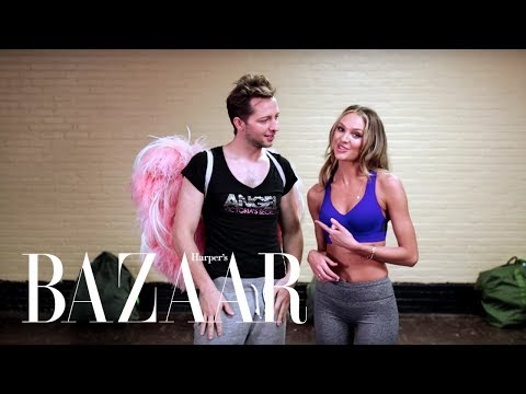 How To Workout Like A Victoria's Secret Angel Candice Swanepoel | Harper's BAZAAR