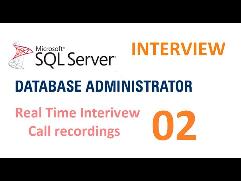 Real time MS SQL Server DBA Experienced Interview Questions and Answers - Interview 2