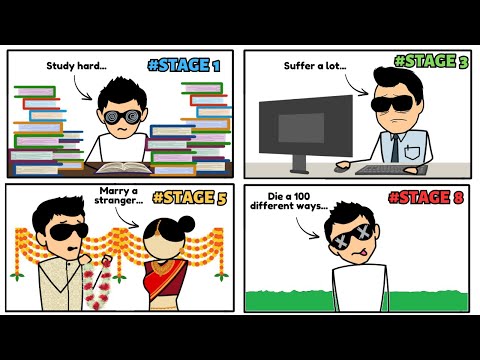 An INDIAN Life Explained in 8 Stages of Doom