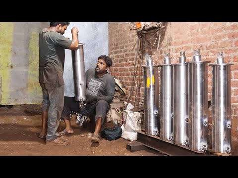 50-Year-Old Factory Turns Scrap Pipes into Powerful Hydraulic Jacks