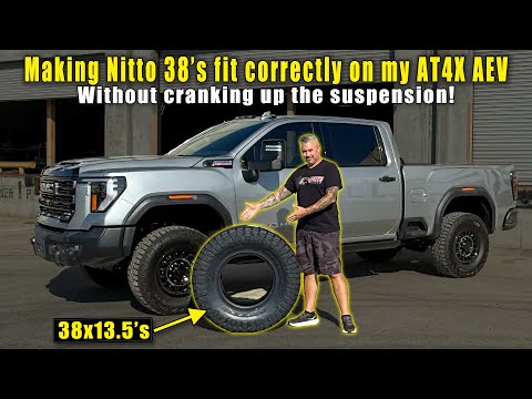 😱 Making 38's fit on my AT4X AEV ‼️Without cranking up the suspension‼️