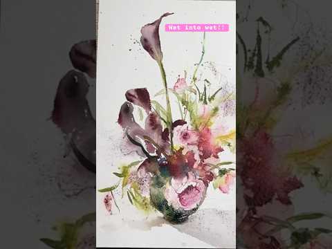 This has to be the most amazing watercolour technique? #Watercolour #WatercolourTechniques