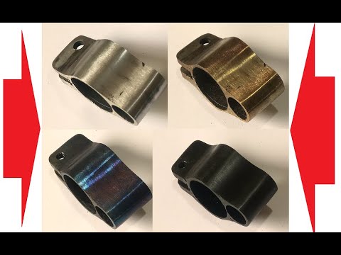 Blueing metal to achieve different shades. (The easiest method)