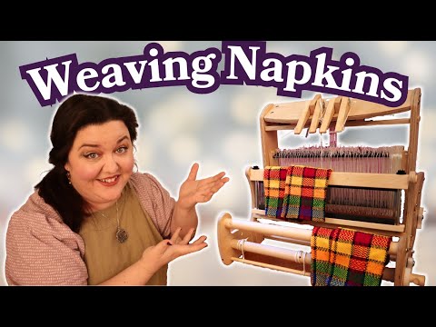 Weaving Napkins with my NEW Cricket Quartet Loom π¦ Replacing paper towels!