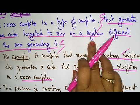 Cross Compiler | CD | Compiler Design | Lec-06 | Bhanu Priya
