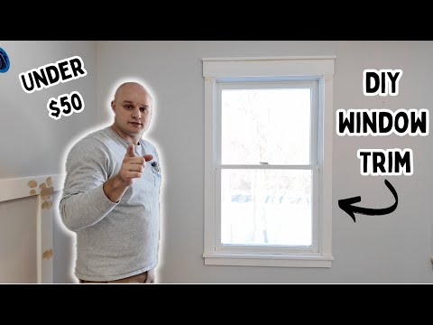 Installing Craftsman Style Window Trim For Under $50 Dollars!!! DIY