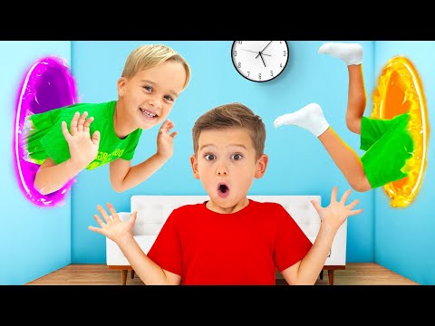 Chris Jumping through the wall - Funny kids stories