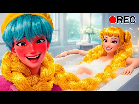 VLOG: Zoey Got Magical Long Golden Hair! 😱💅 Baby Saja is In Shock| SAJA Boys x Huntrx(Funny Moments)