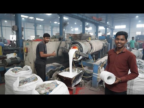 From Garbage to Making Rope | Plastic Recycling Factory in Action