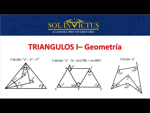 TRIANGULOS I - PRE BASICO Teoria y Ejercicios